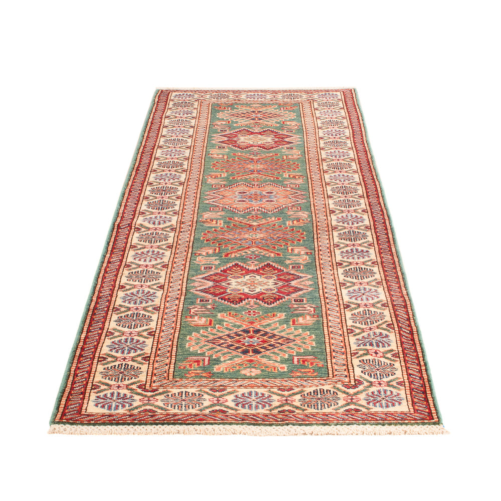 Runner Ziegler Carpet - Kazak - 243 x 72 cm - ljusgrön