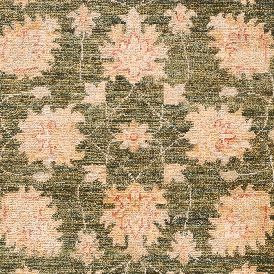 Runner Ziegler Carpet - 246 x 82 cm - olivgrön