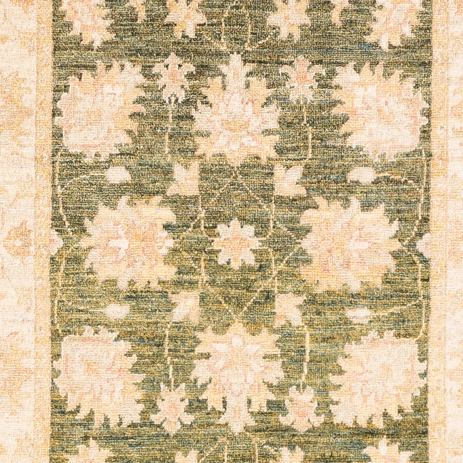 Runner Ziegler Carpet - 295 x 80 cm - olivgrön