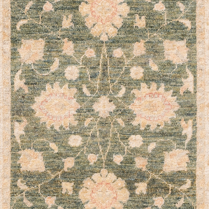 Runner Ziegler Carpet - 297 x 85 cm - olivgrön