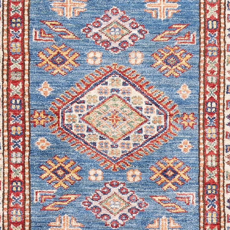 Runner Ziegler Carpet - Kazak - 256 x 74 cm - blå