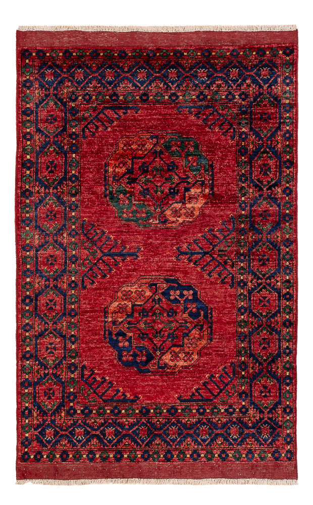 Afghansk matta - 150 x 100 cm - röd