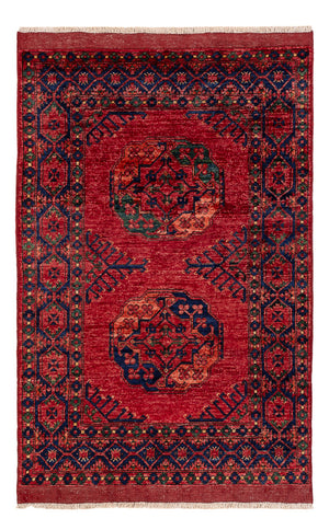 Afghansk matta - 150 x 100 cm - röd