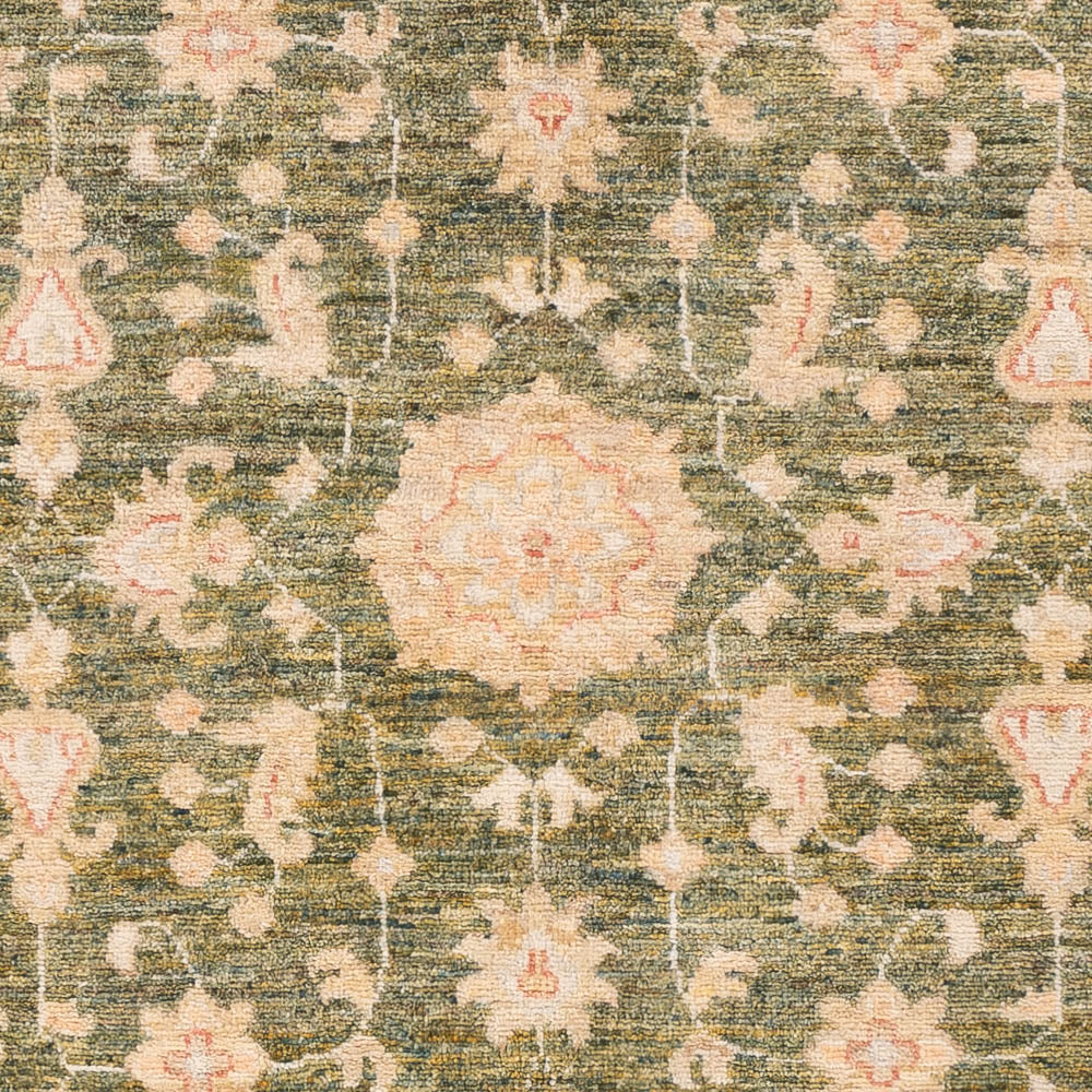 Ziegler Carpet - 146 x 104 cm - olivgrön