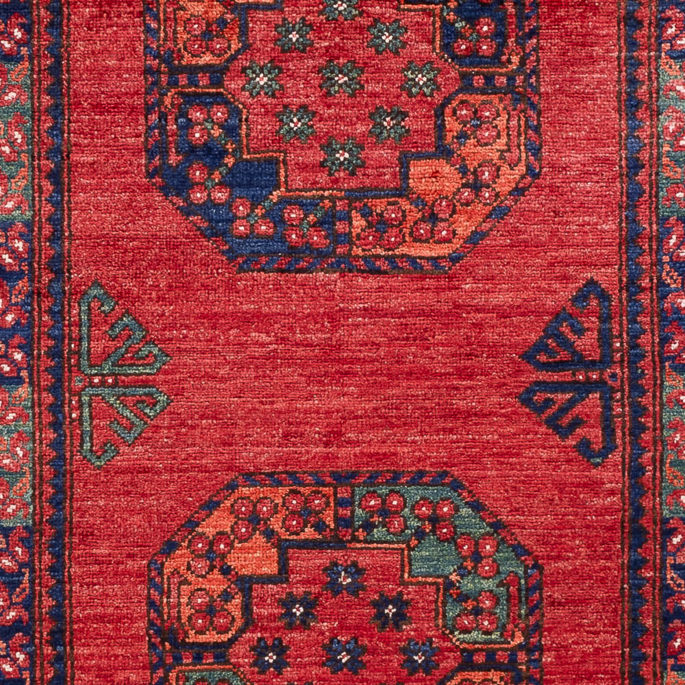 Afghansk matta - 149 x 104 cm - röd