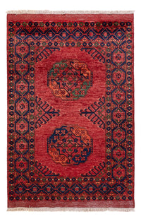 Afghansk matta - 152 x 105 cm - röd