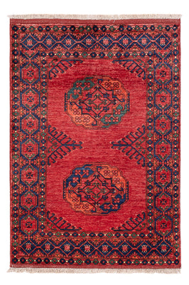 Afghansk matta - 150 x 104 cm - röd