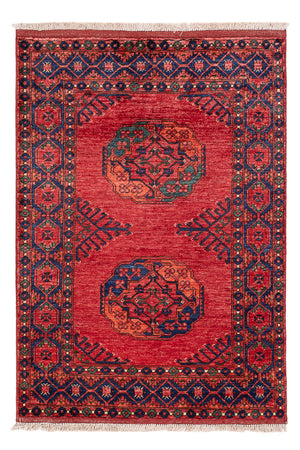 Afghansk matta - 150 x 104 cm - röd