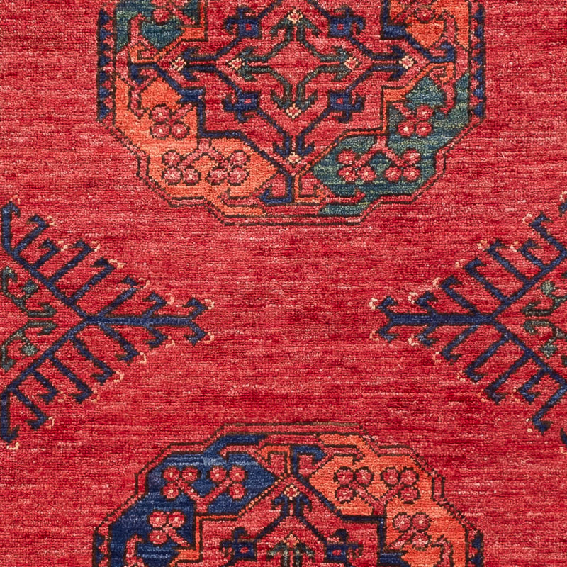 Afghansk matta - 150 x 104 cm - röd