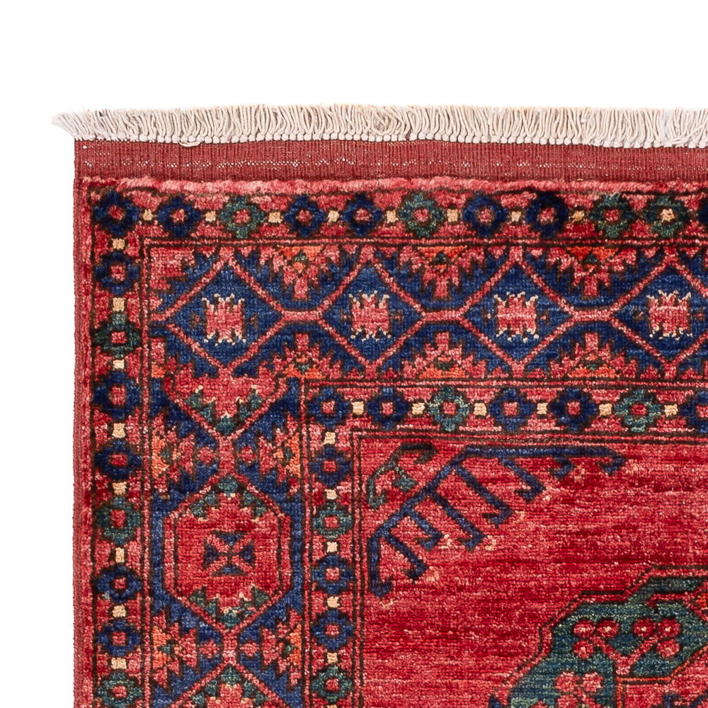 Afghansk matta - 150 x 104 cm - röd