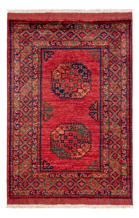 Afghansk matta - 151 x 101 cm - röd