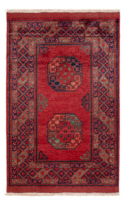 Afghansk matta - 153 x 103 cm - röd