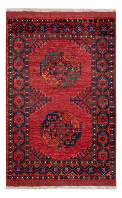 Afghansk matta - 153 x 103 cm - röd