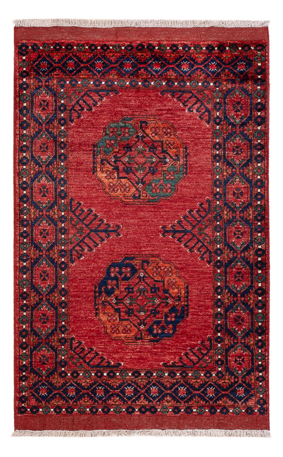Afghansk matta - 153 x 103 cm - röd