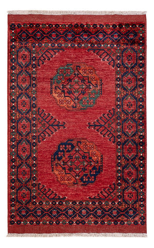 Afghansk matta - 153 x 103 cm - röd