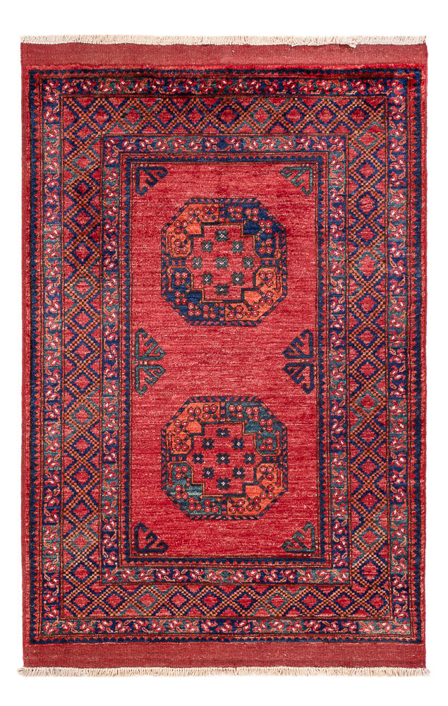 Afghansk matta - 154 x 102 cm - röd