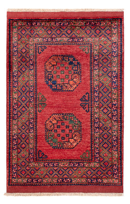 Afghansk matta - 151 x 104 cm - röd
