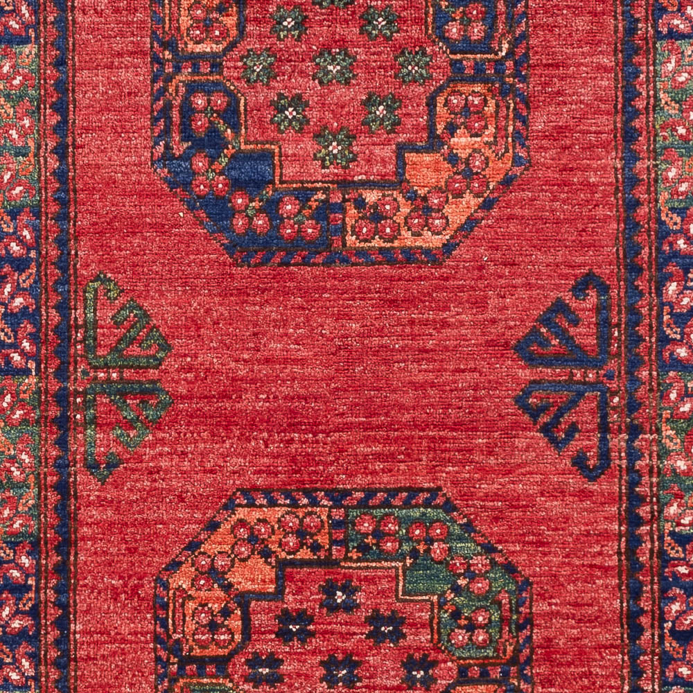 Afghansk matta - 151 x 104 cm - röd
