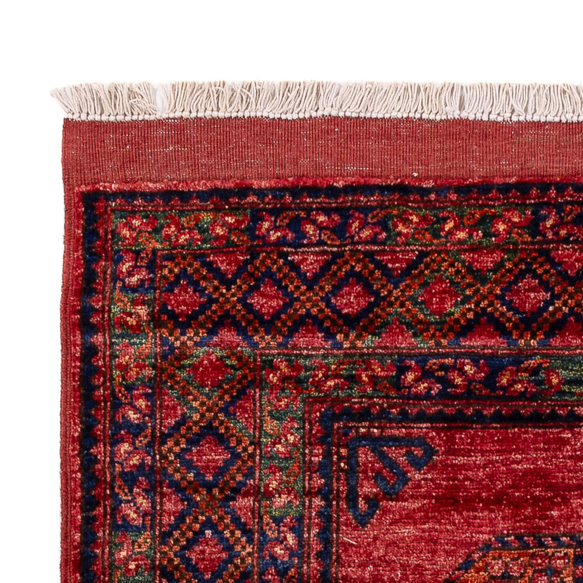 Afghansk matta - 151 x 103 cm - röd