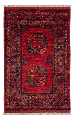 Afghansk matta - 155 x 103 cm - röd