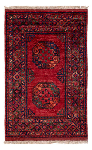 Afghansk matta - 155 x 103 cm - röd