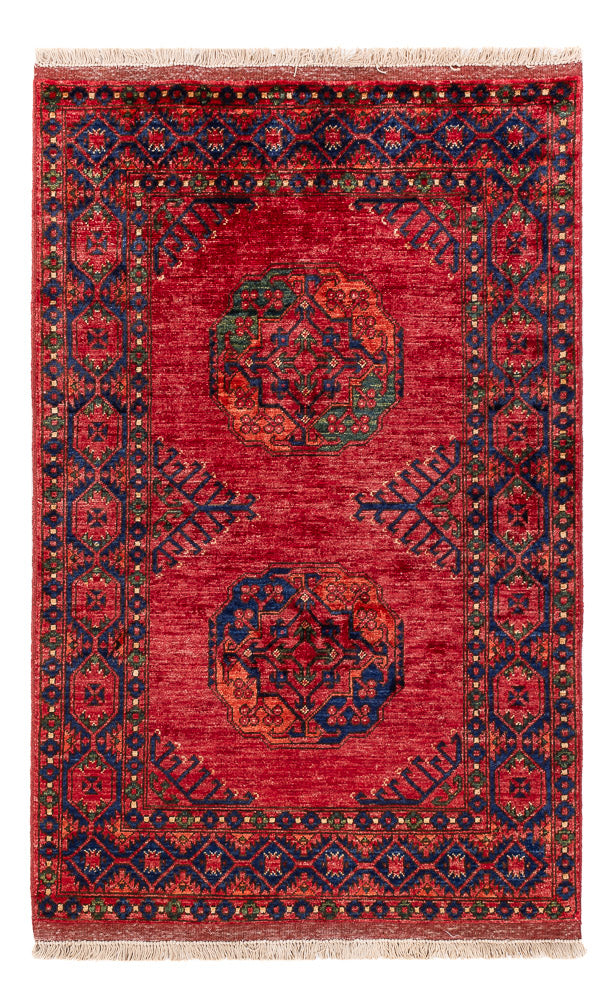 Afghansk matta - 150 x 100 cm - röd
