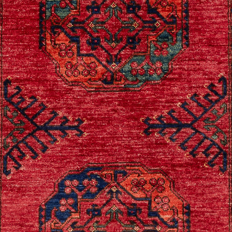 Afghansk matta - 151 x 101 cm - röd