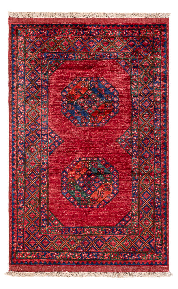 Afghansk matta - 155 x 100 cm - röd