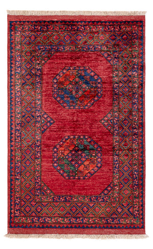 Afghansk matta - 155 x 100 cm - röd