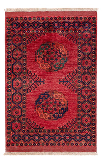 Afghansk matta - 151 x 102 cm - röd