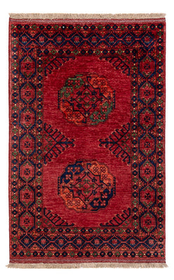 Afghansk matta - 152 x 99 cm - röd