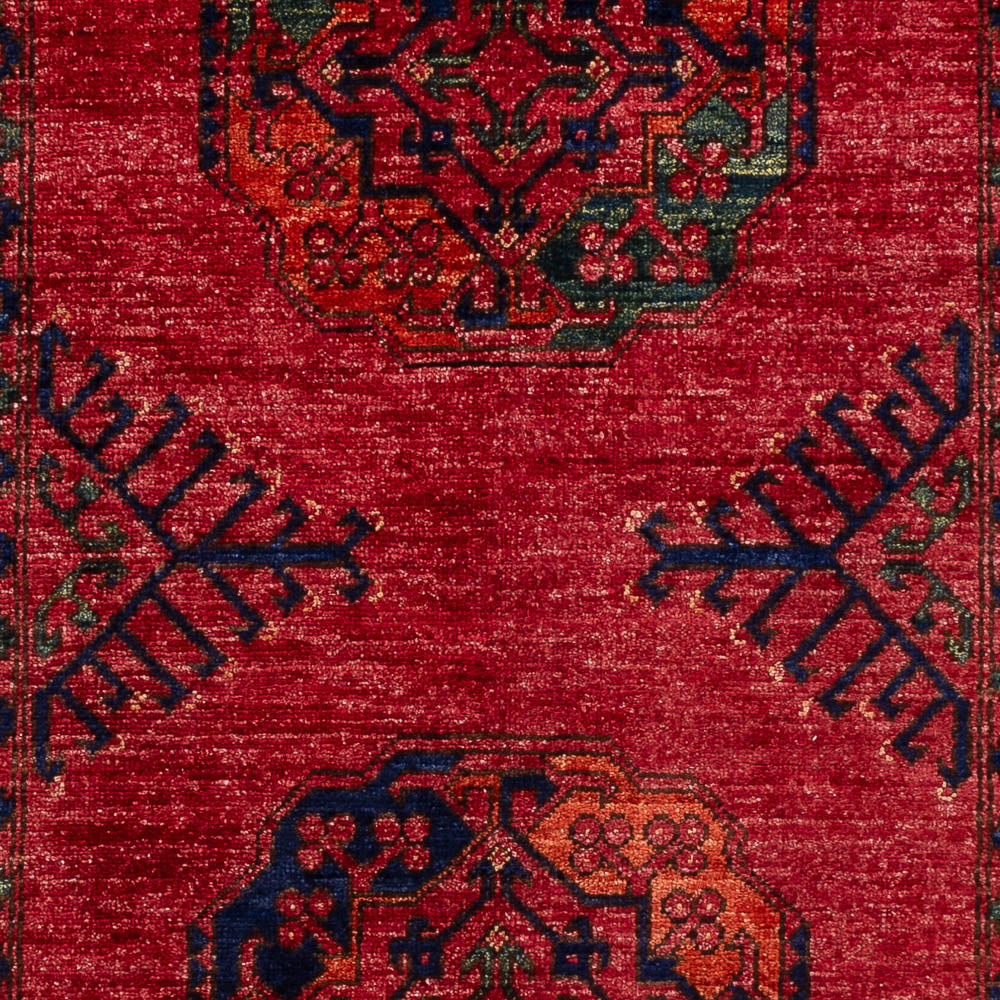 Afghansk matta - 151 x 103 cm - röd
