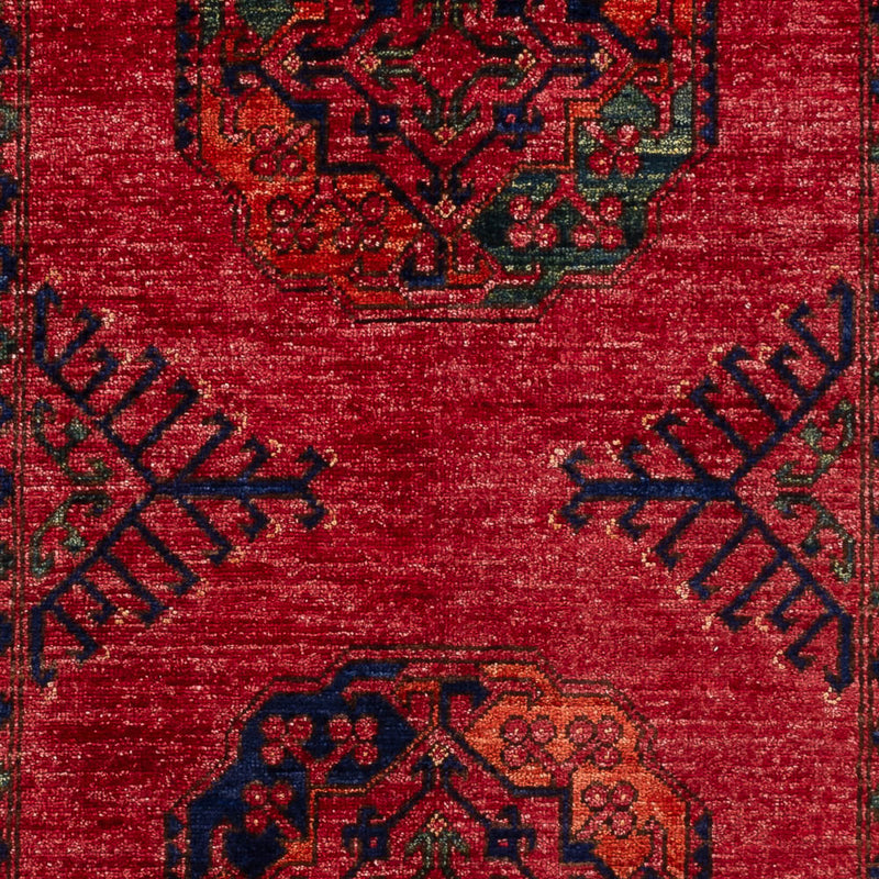Afghansk matta - 151 x 103 cm - röd