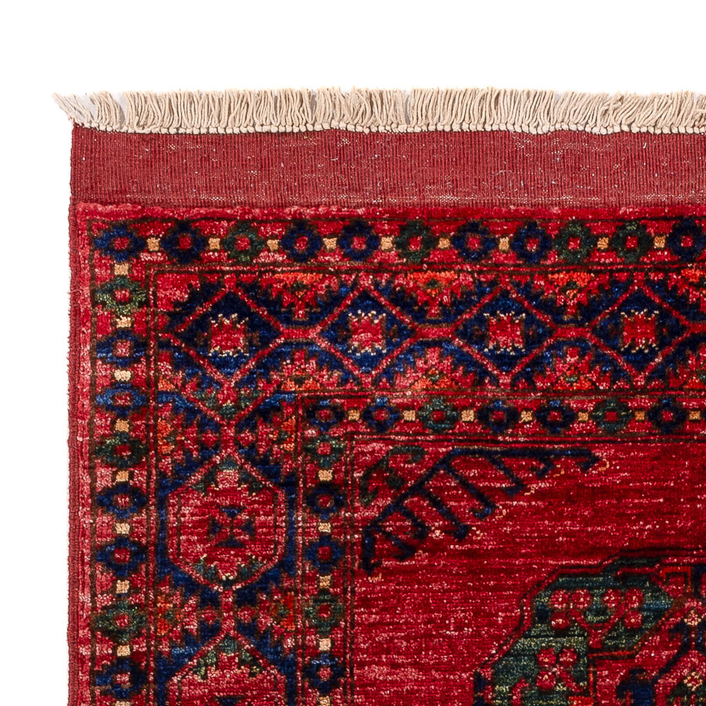 Afghansk matta - 151 x 103 cm - röd