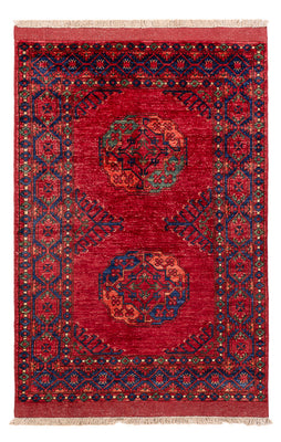 Afghansk matta - 151 x 102 cm - röd