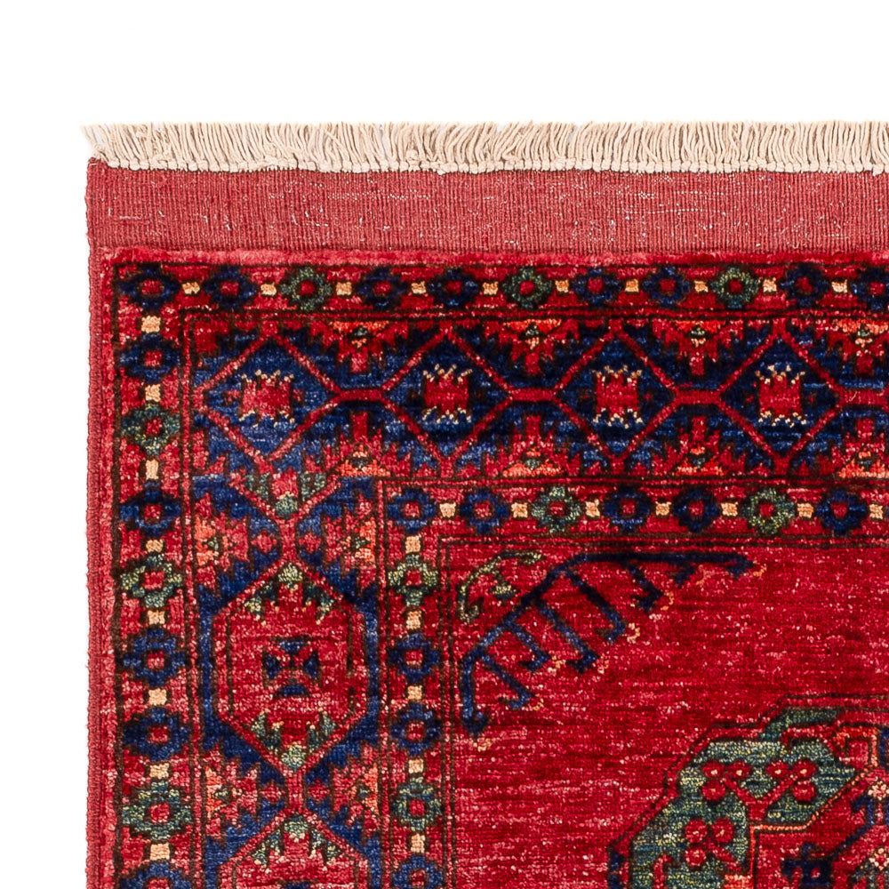 Afghansk matta - 151 x 102 cm - röd