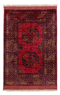 Afghansk matta - 150 x 103 cm - röd