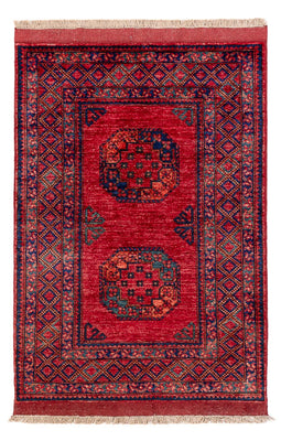Afghansk matta - 150 x 102 cm - röd