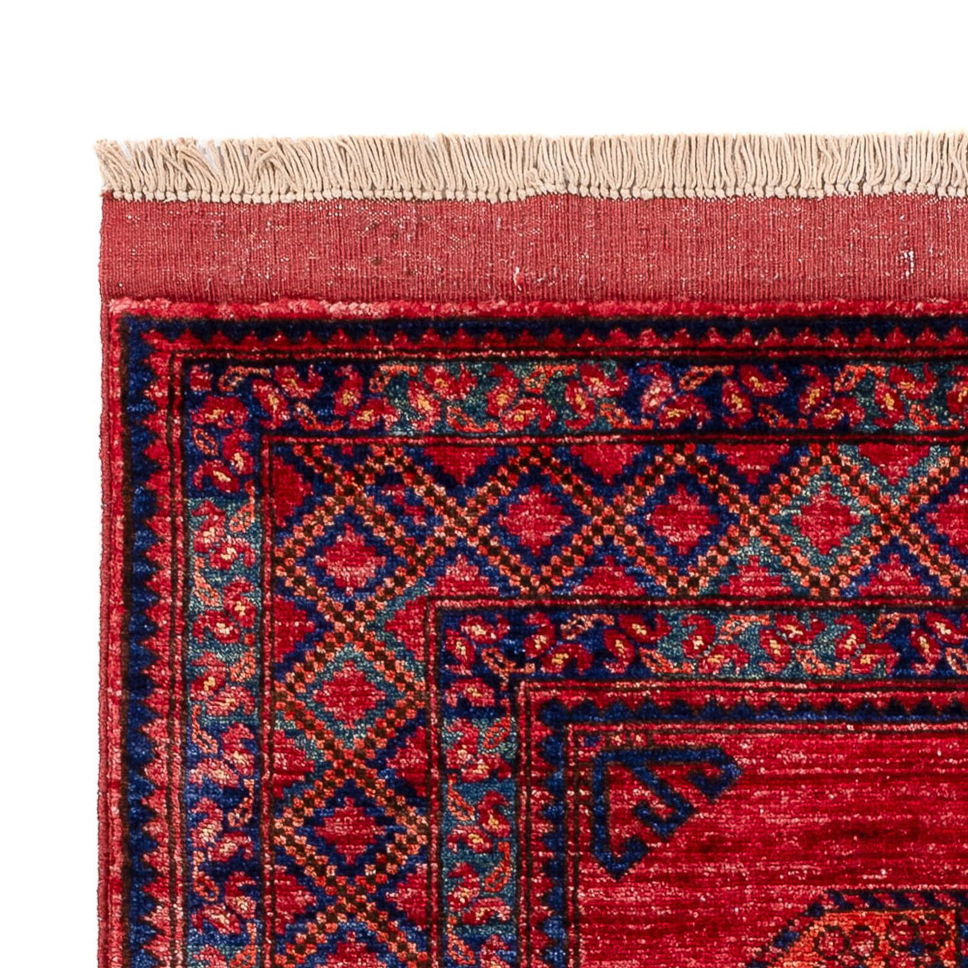 Afghansk matta - 150 x 102 cm - röd