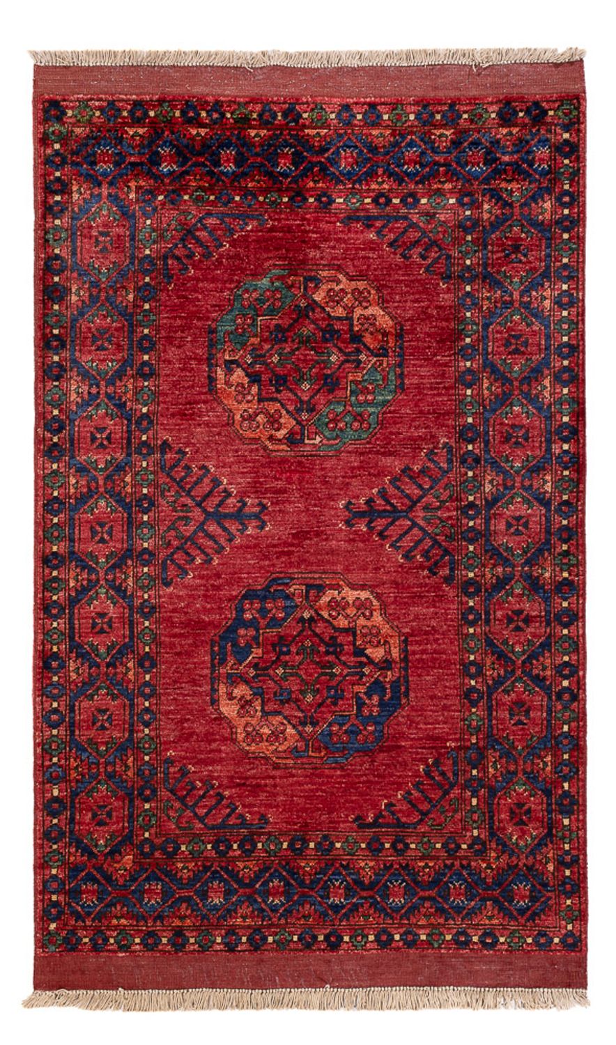 Afghansk matta - 159 x 106 cm - röd