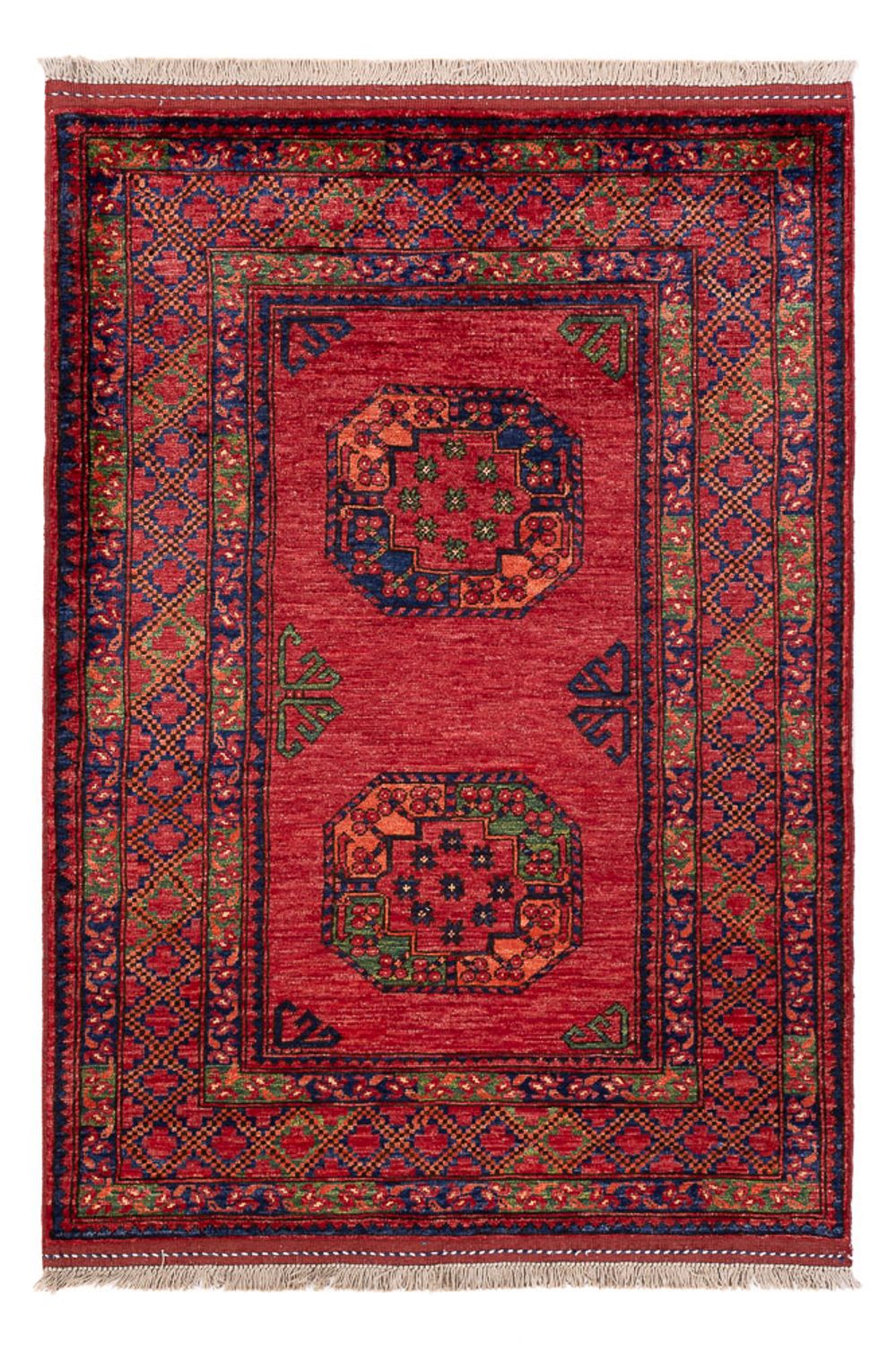 Afghansk matta - 154 x 108 cm - röd