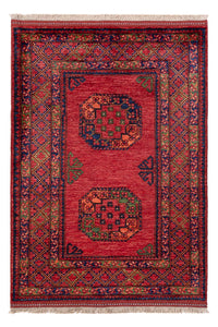 Afghansk matta - 154 x 108 cm - röd