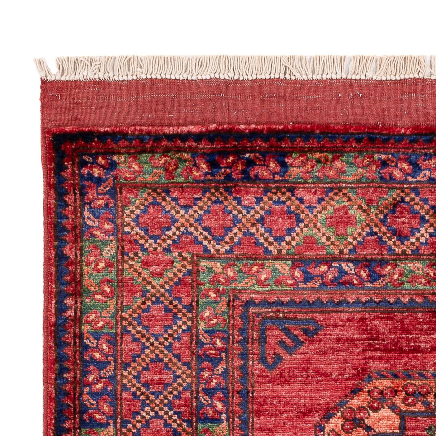 Afghansk matta - 148 x 103 cm - röd