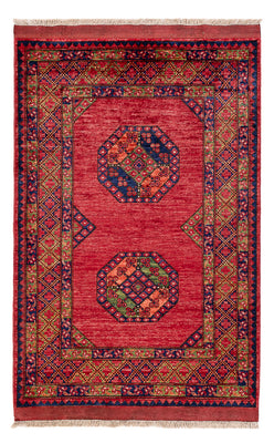 Afghansk matta - 159 x 108 cm - röd
