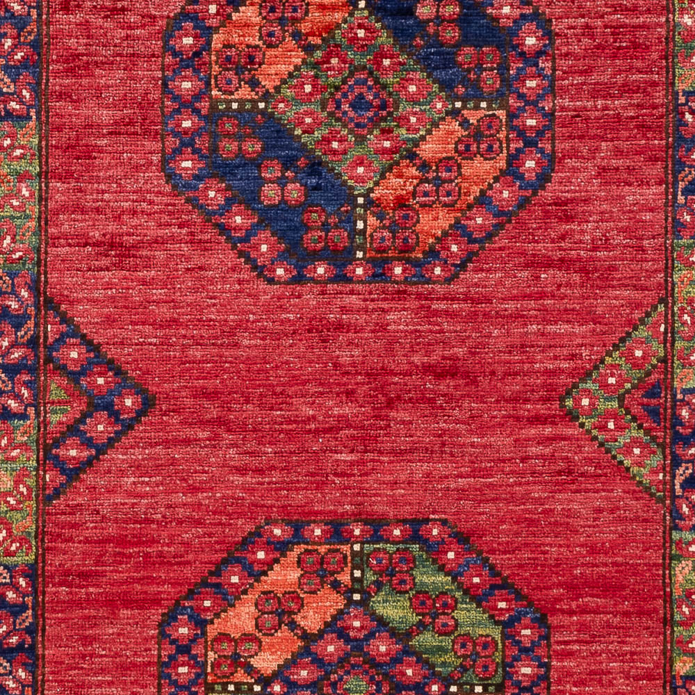 Afghansk matta - 159 x 108 cm - röd