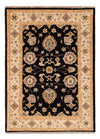 Ziegler Carpet 105x146cm - Oriental Carpet - Rektangulär / Svart / 105 x 146 cm Rektangulär