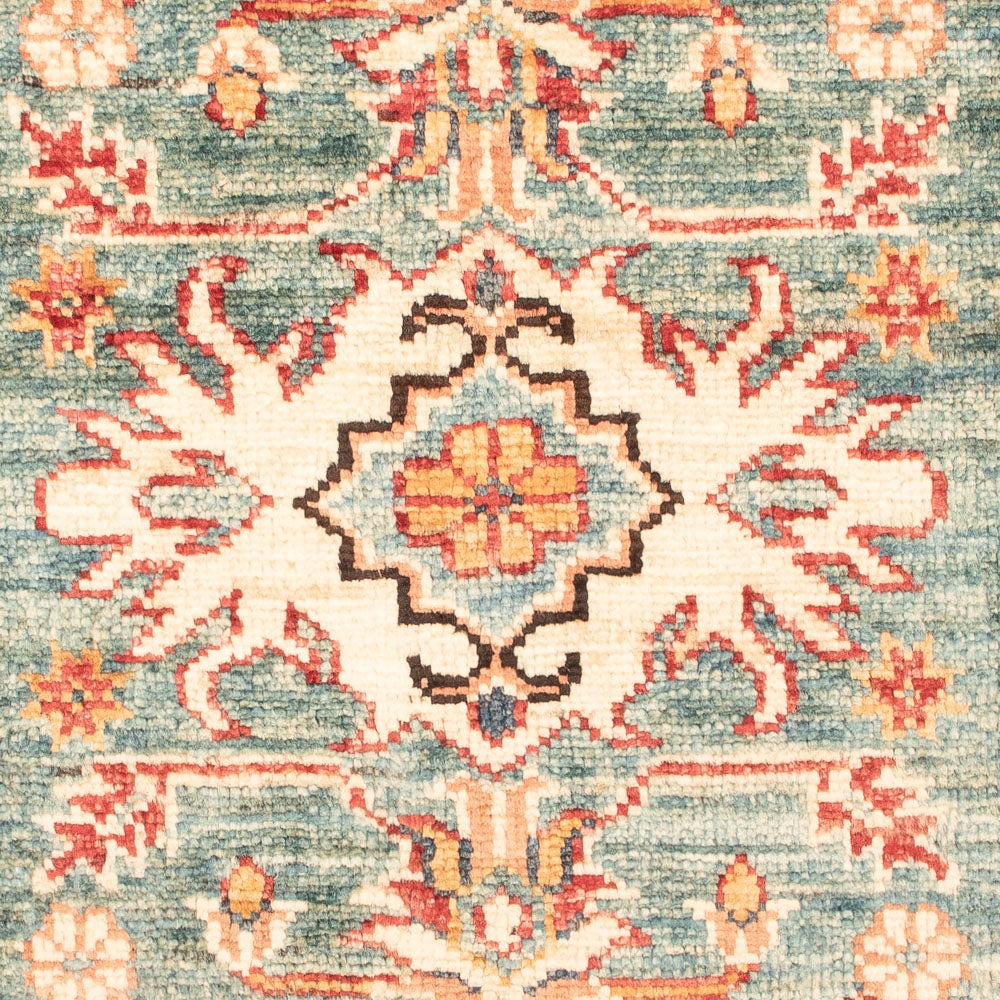 Ziegler Carpet - Kazak - Kungliga - 91 x 59 cm - ljusgrön