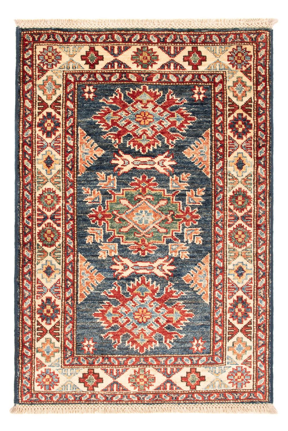 Ziegler Carpet - Kazak - Kungliga - 90 x 60 cm - bensinblå