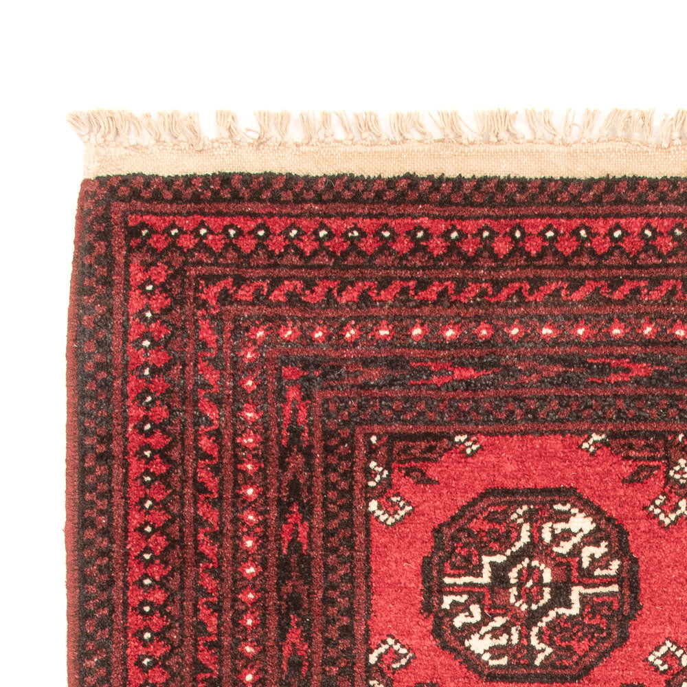 Afghansk matta - Filpa - 120 x 77 cm - röd