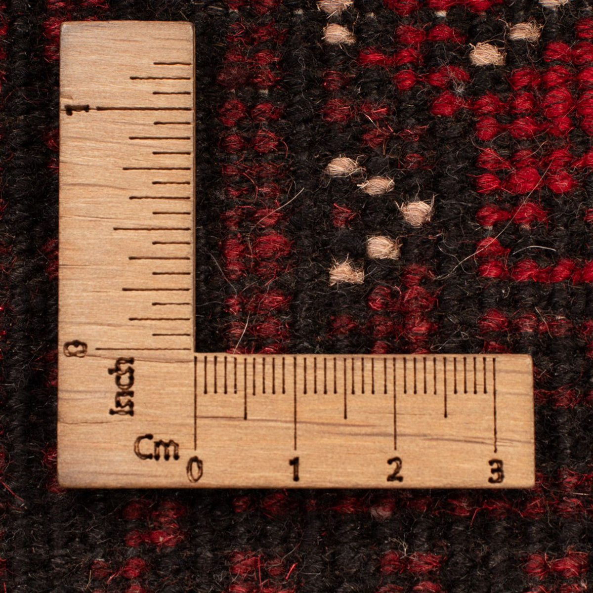 Afghansk matta - Filpa - 120 x 77 cm - röd